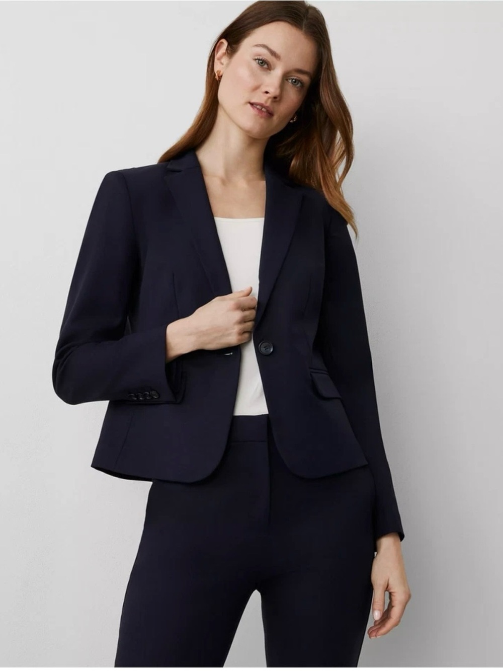 NWT Ann Taylor Factory Navy Blue Blazer Jacket - Size 6